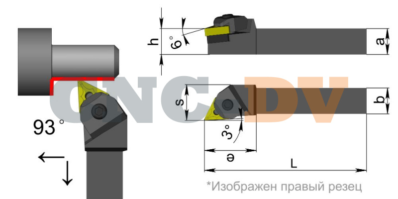 WTJNL1316H16 Резец токарный (державка) по металлу