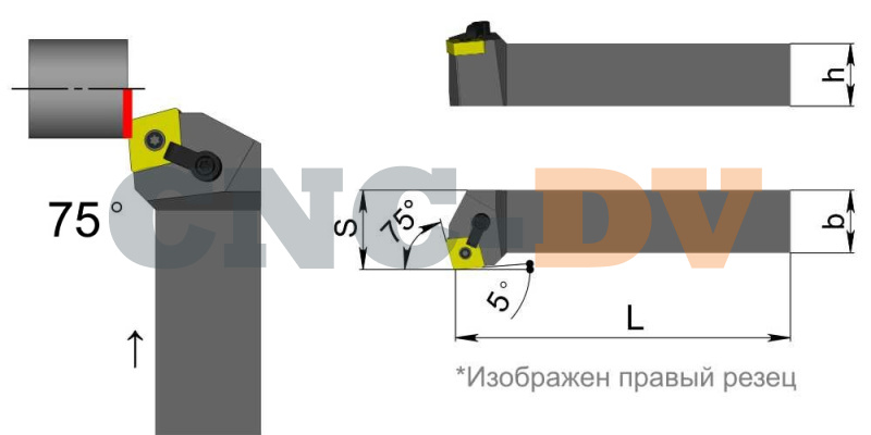 MCKNL2525M16 Резец токарный (державка) по металлу