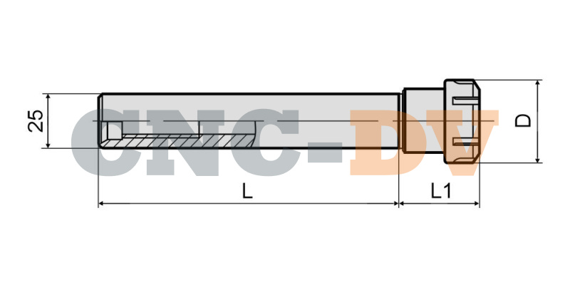 C25-ER25-200 Патрон цанговый с цилиндрическим хвостовиком